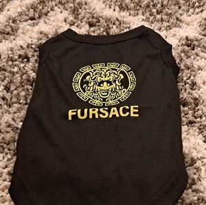 Small Cute Puppy Black Sleeveless Tshirt